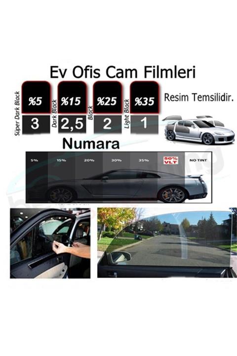 Niken Cam Filmi Amerikan Çizilmez 100 Cm X 60 Mt. Dark Black