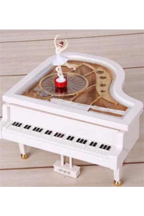 MOBGİFT Balerinli Mini Piyano Şeklinde Müzik Kutusu