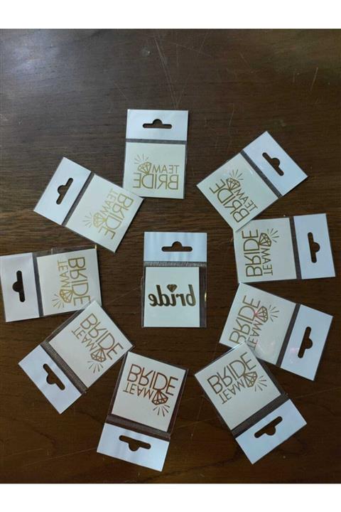 ELİFSÜS Bride Dövme 10'lu Gold