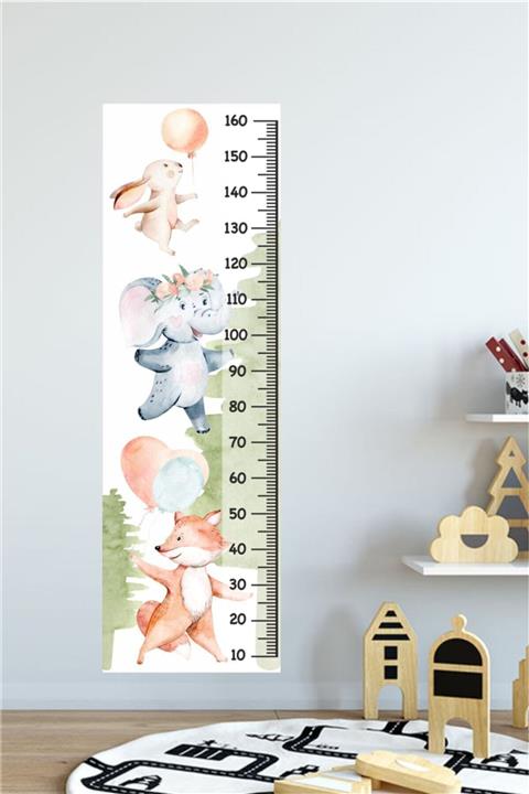 Piksel Grafik Bobinin Hayal Dünyası Boy Ölçer Sticker