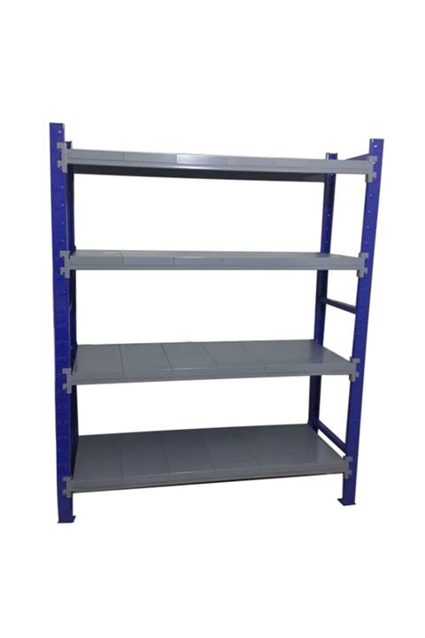 Mekoraf Lacivert 4 Katlı Raf 2 m