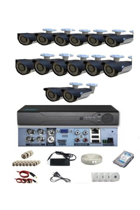 EG GÜVENLİK 14 Kameralı Ahd Full Hd Kamera Sistemi Seti