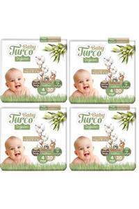 Baby Turco Doğadan 4 Numara Maxi 30x4 120 Adet