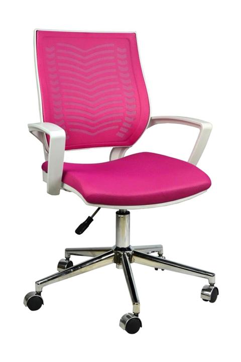 Bürocci Aletta Metal Ayaklı Çalışma Koltuğu Pembe