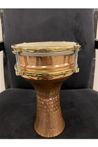 Kırmızıgül Percussion Nokta Kakmalı Hayvani Derili Fiske Bakır Darbuka