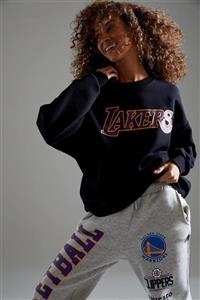 DeFacto Nba Los Angeles Lakers Lisanslı Oversize Fit Içi Yumuşak Tüylü Sweatshirt