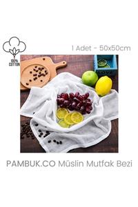 pambuk co Müslin Mutfak Bezi %100 Organik Pamuk - 50x50cm