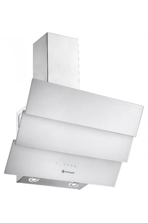 Eminçelik EMİNÇELİK EC-CH 1455 RC W60 3 CAMLI BEYAZ DAVLUMBAZ (UZAKTAN KUMANDALI)