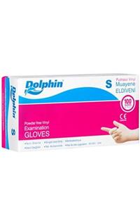 Dolphin Beyaz Vinil Eldiven Pudrasız (S) Paket