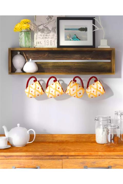 Tedarikcenter Baharat Raflı Bardak Askılığı