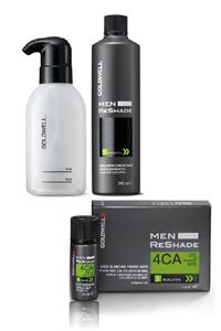 GOLDWELL Men Reshade 4ca Erkeklere Özel Köpük Boya 4x20ml + Developer Uygulama Losyonu 250ml