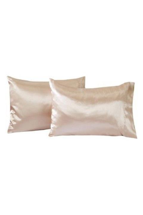 pistore Krem Saten Yastık Kılıfı 50 X 70 2'li