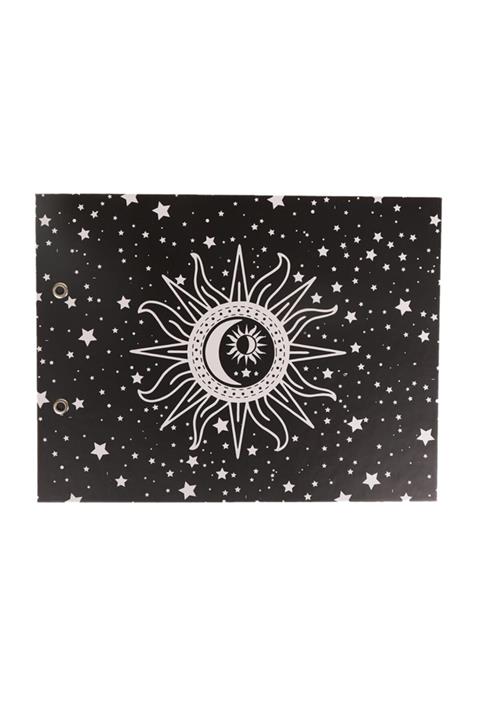 Cetinshop Tarot Güneş Tasarım Siyah Sayfa Kendin Yap Fotoğraf Albümü