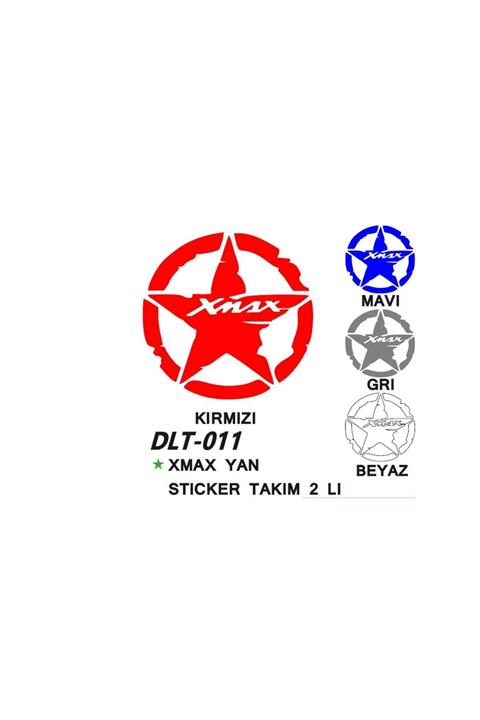 Yamaha Xmax Yan Stıcker Takım 2 Lı