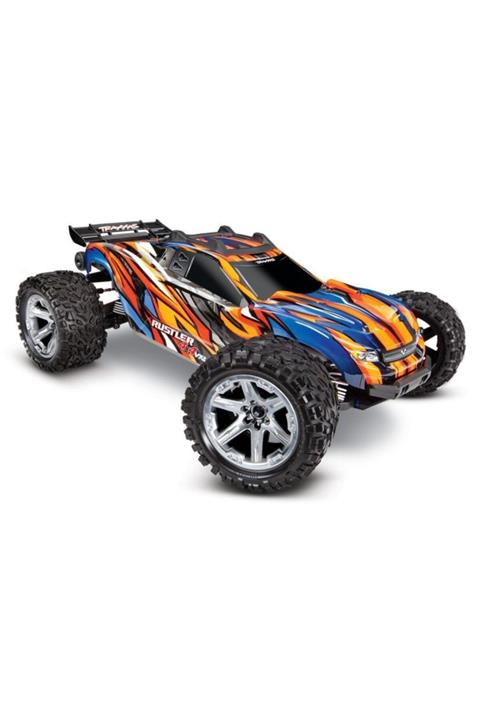 TRAXXAS Rustler 4x4 Vxl Brushless Rtr 1/10 Tqi & Tsm Elektrikli Rc Model Araba Turuncu
