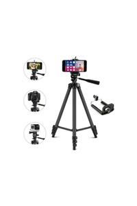 JTECH 3120a Tripod Kamera Telefon Tutucu Ayarlanabilir 102cm Terazili 3 Ayaklı