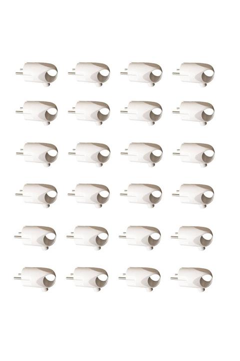 TEKNİK İŞ 24 Adet Topraklı Erkek Fiş Kulplu