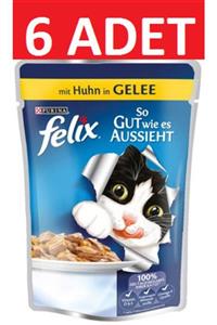 Purina Felix Tavuklu Kedi Islak Maması 100 Gr X 6 Adet