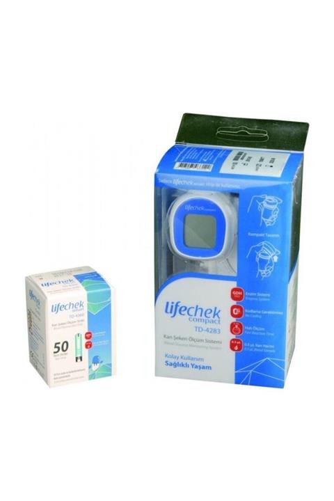 DMP Lifechek Compact Td-4283 Kan Ölçüm Cihazı + Lifechek Smart Td-4360 Kan Ölc u m Stribi 50 Adet