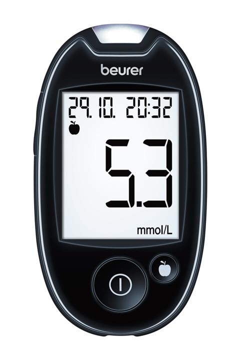 Beurer Gl 44 Kan Şekeri Ölçme Cihazı Siyah/beyaz/mor
