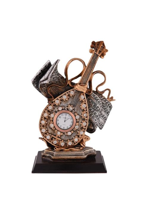 Lucky Art Taşlı Violin Saat 26 Cm