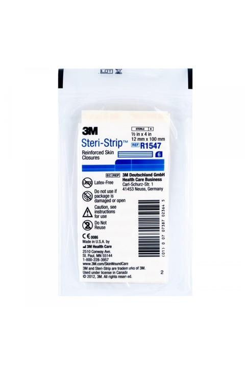 3M Steri-strip Yara Dikiş Bandı 12mm X 100mm Siyah 10'lu 3 Paket
