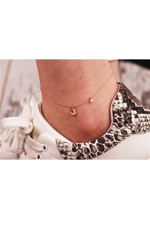 Onseva Kuyumculuk Kadın 14 Ayar Deniz Kabuklu Halhal