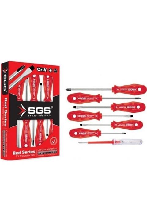 Sgs 7'li Tornavida Seti + Kontrol Kalemi