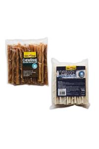 Gimdog Mordımı Burgu Kemik Naturel Ve Beyaz 300 Gr 50 Li