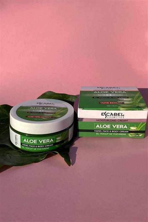 Escabel El Kremi - Aloevera Nemlendirici El Kremi Cilt Besleyici Kuruluk Çatlak Onarıcı Vücut Kremi 150ml