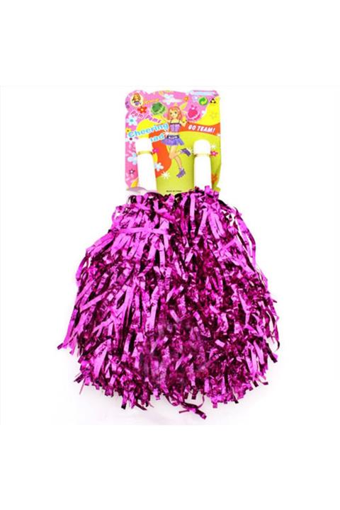 Samur 1 Çift Fuşya Renk Gösteri Ponponu