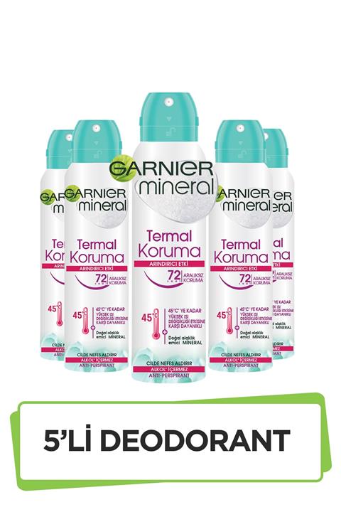 Garnier 5'li Garnier Mineral Termal Koruma Sprey Deodorant Seti 36005419288485