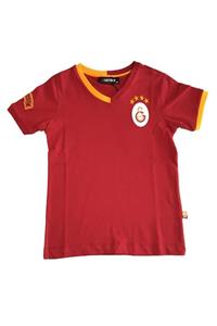 GSStore Galatasaray Çocuk Lisanslı Armalı Kırmızı Tshirt