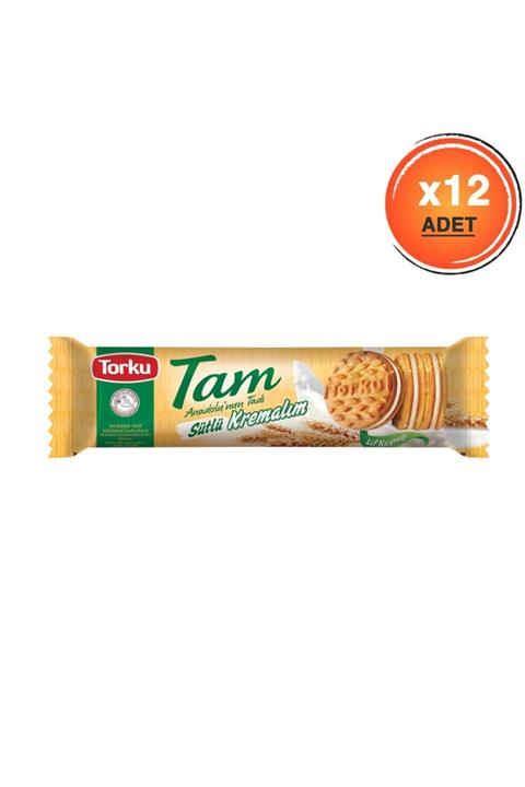 Torku Tam Sütlü Kremalım Bisküvi 83 gr X12