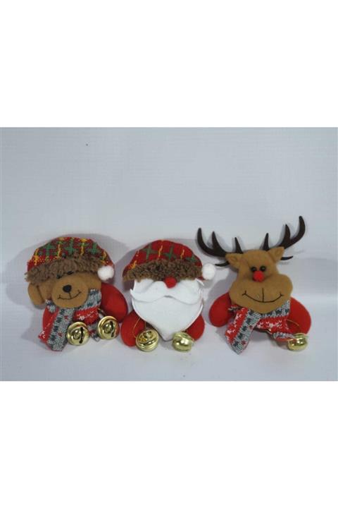 Pumpkin Hediyelik Eşya Yılbaşı Christmas New Year Konsept 3lü Broş Ya Da Çam Ağacı Süsü Seti 10cm Ebat