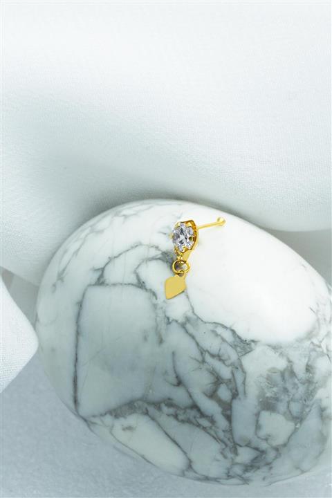 Bilezikci Kalpli Tektaşlı 14 Ayar Altın Hızma