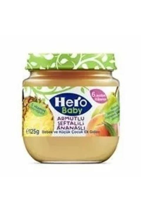 Hero Baby Armutlu Şeftalili Ananaslı 125 Gr X 6 Adet