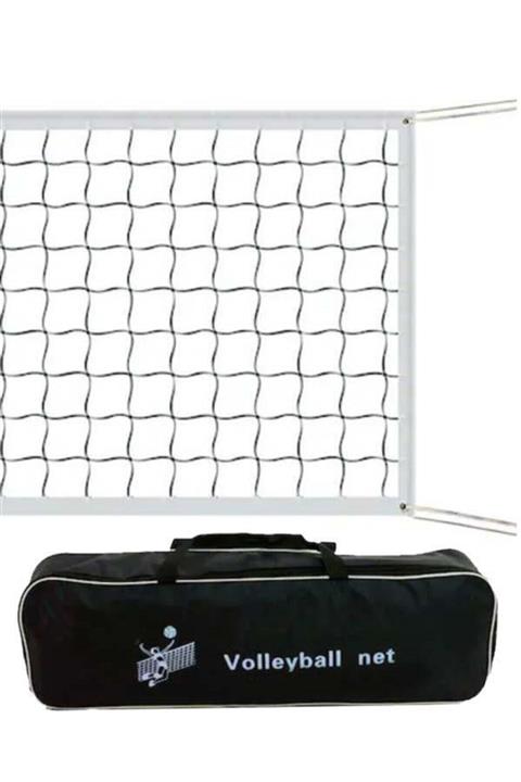 ROTAMZİRVE Voleybol Filesi Çelik Halatlı 1 X 9.5 Metre 3mm Branda(profesyonel) Rz-258369