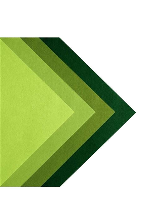 toptankece Ince Yumuşak Hobi Keçe 50x50 Cm Yeşil Tonlar 4 Renk