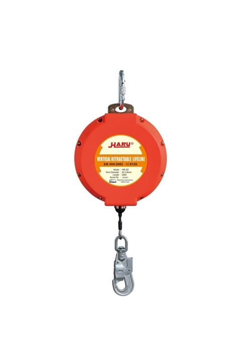 Haru Geri Sarımlı Düşüş Durdurucu Çelik Halatlı 20 mt