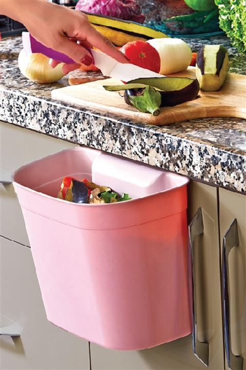 GENÇ ZUCCACIYE Askılı Çöp Kovası - Pembe