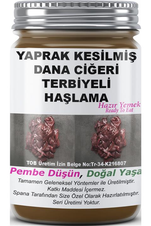 SPANA Ev Yapımı Katkısız Yaprak Kesilmiş Dana Ciğeri Terbiyeli Haşlama 330gr