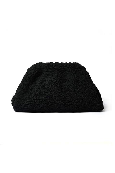 Prestij Boncuk Secret Siyah Tedy Kadın El Çantası