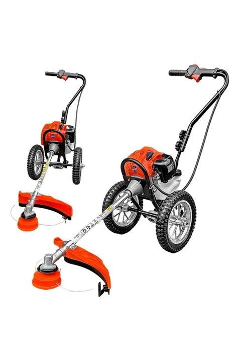 Murcell Aksesuar Mur-cell Benzinli Tekerlekli 3 Hp Çim Biçme Makinesi Tırpan Tam Profesyonel - Yüksek Performans