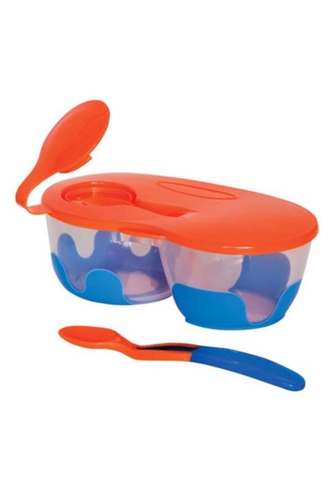 Bebedor 8559 2 Bölmeli Tabak Ve Kaşık Turuncu