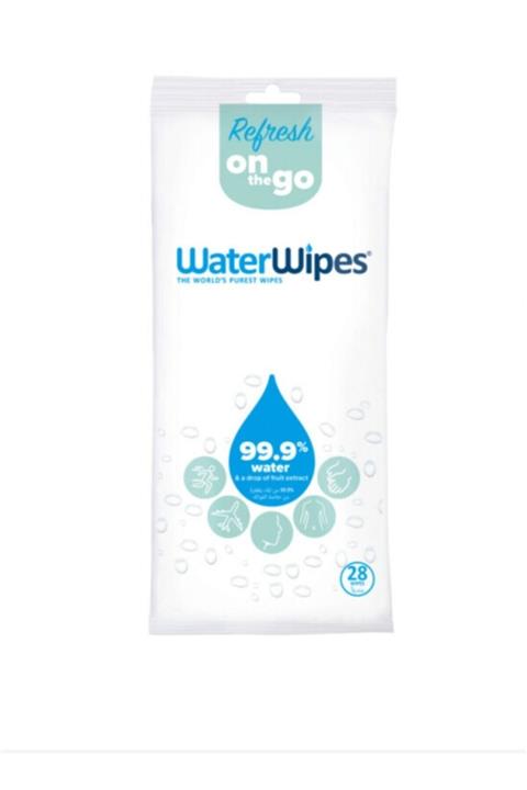 WaterWipes Doğal Islak Mendil 28 Yaprak Wipes Çanta Boyu