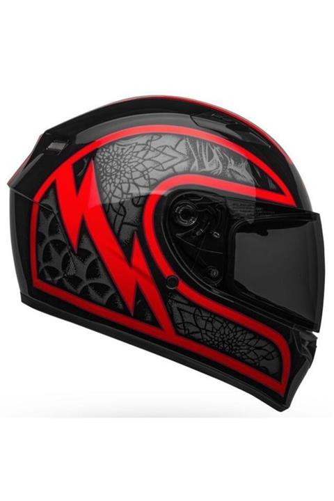 Bell Qualifier Scorch Kapalı Kask (parlak Siyah-kırmızı)