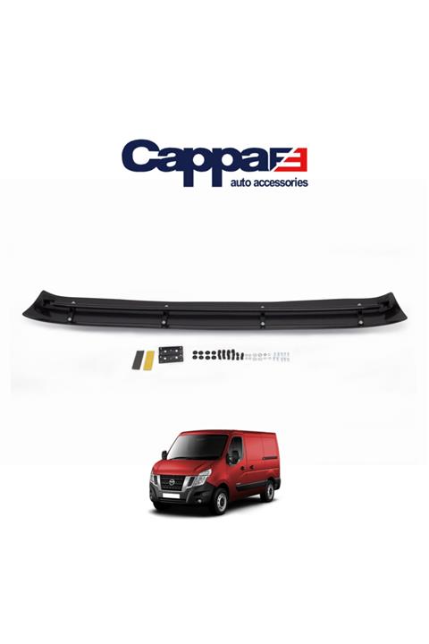 Cappafe Nissan Nv400 Ön Cam Güneşliği Siperlik Akrilik Vizör Şapka Terek Piano Black 2010 Ve Üzeri