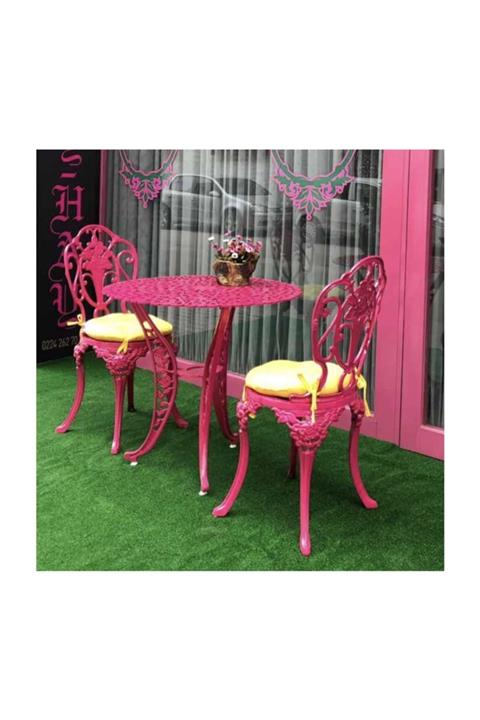 Ural Yayıncılık Döküm Sandalye Masa Takım-Ferforje Takım