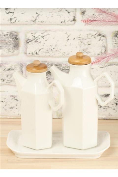 Molino Prizma Model 1000 Ml Bambu Kapakli Yagdanlik, Sosluk, Sirkelik 2 Adet